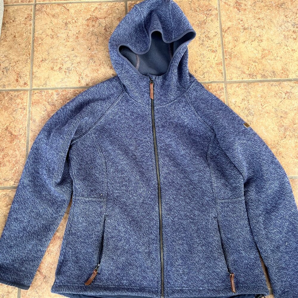 Columbia Full-Zip Hooded Jacket Sweater – Blue – Size L